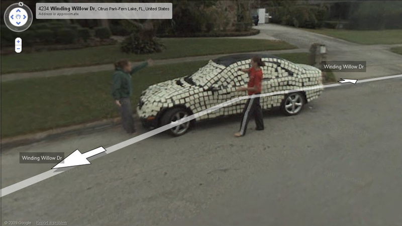 Illustration for article titled The Ten Best Google Street View Pranks